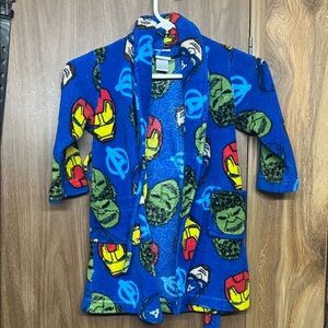 Marvel Superhero Blue Kids Pajama Robe